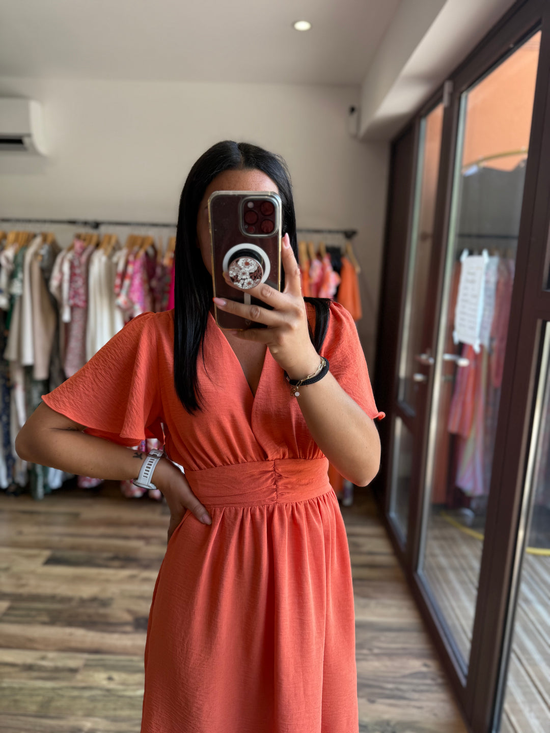 Robe Anail Orange CURVY