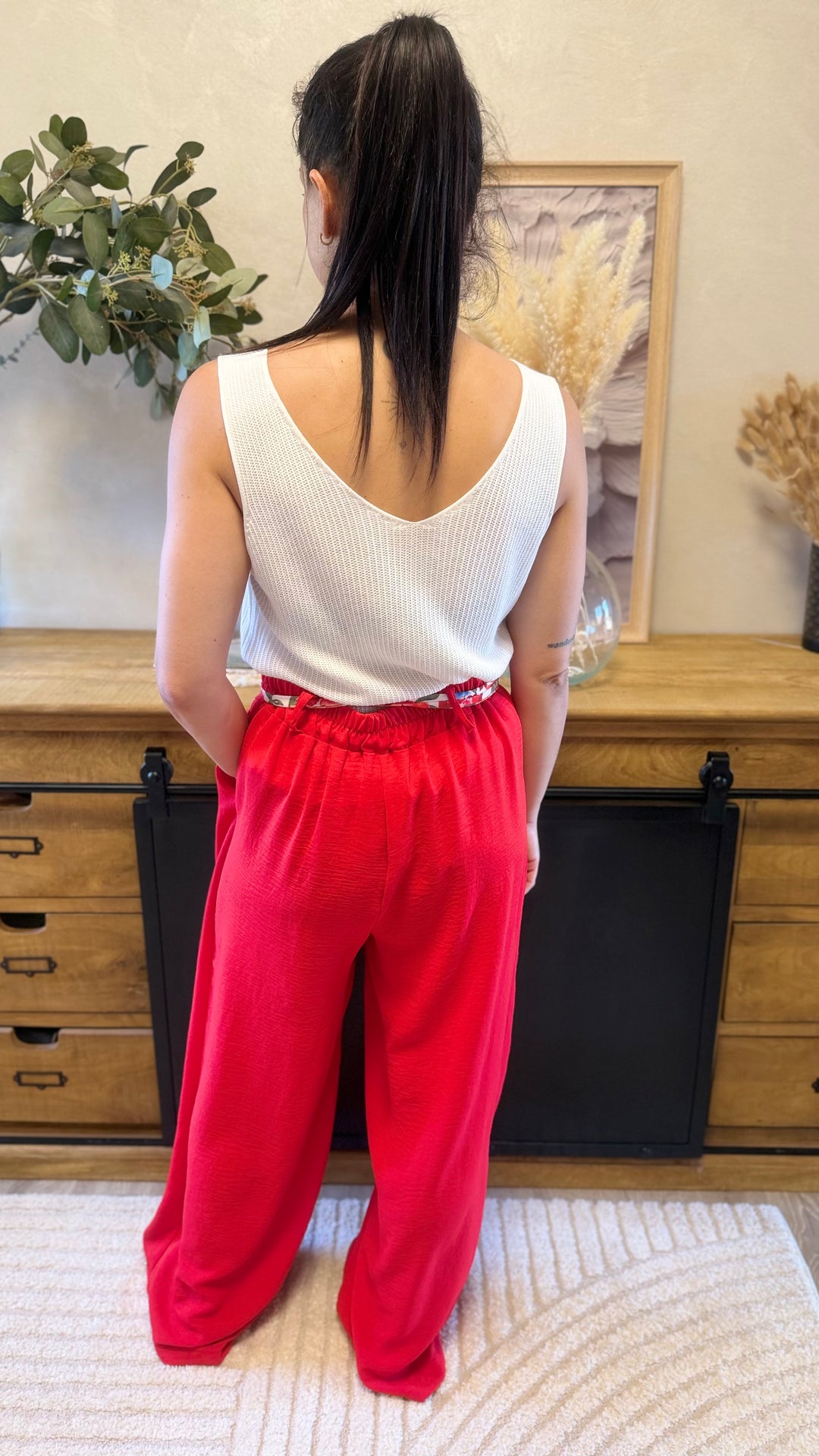 Pantalon Candice rouge