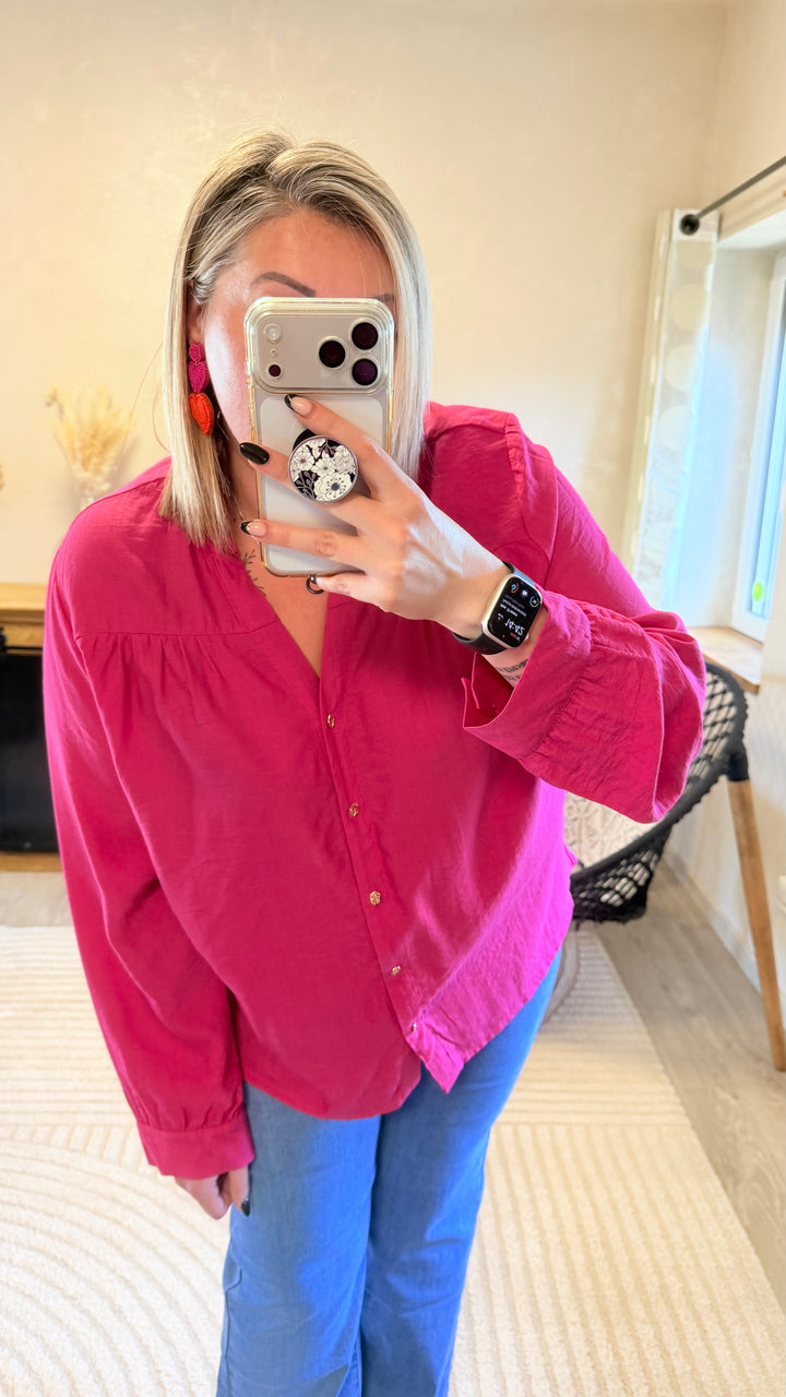 Chemise slava fuchsia CURVY