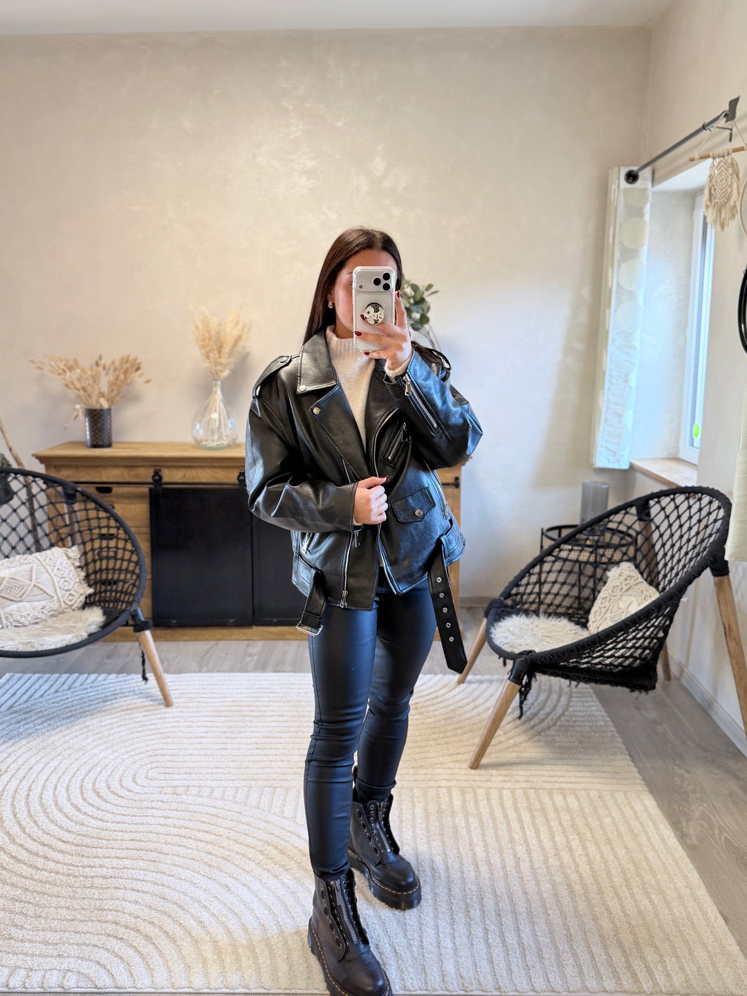 Perfecto noir oversize