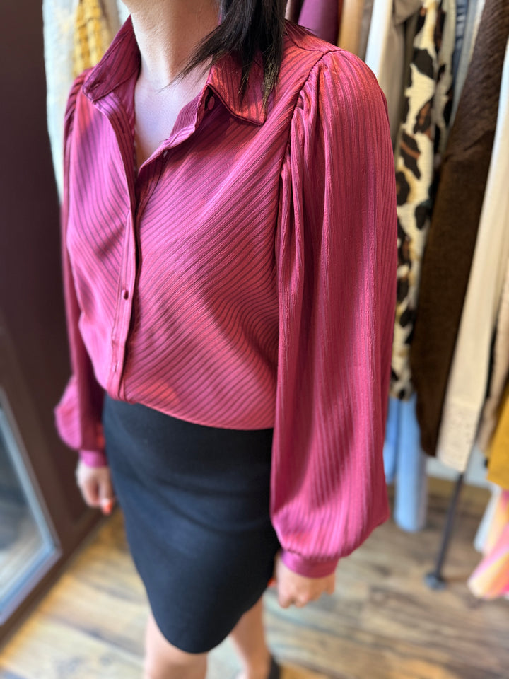 Chemise Lola bordeaux