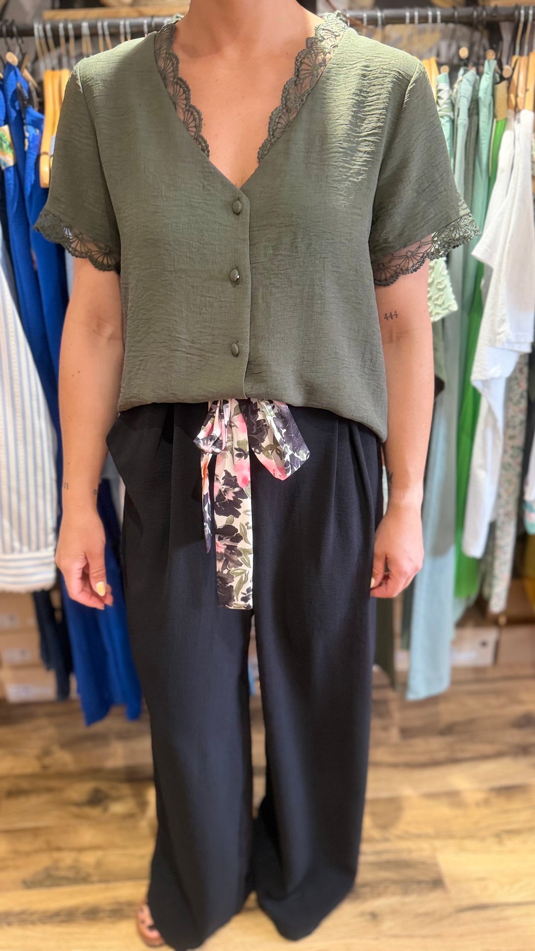 Chemise Mirta kaki