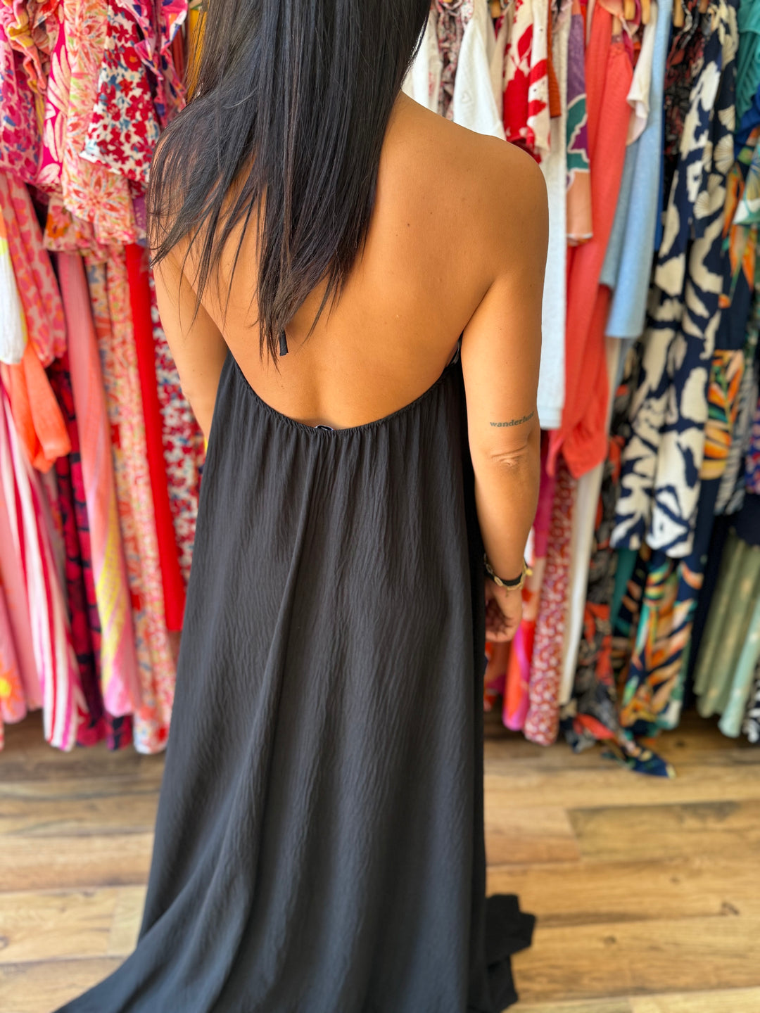 Robe longue Samia noir