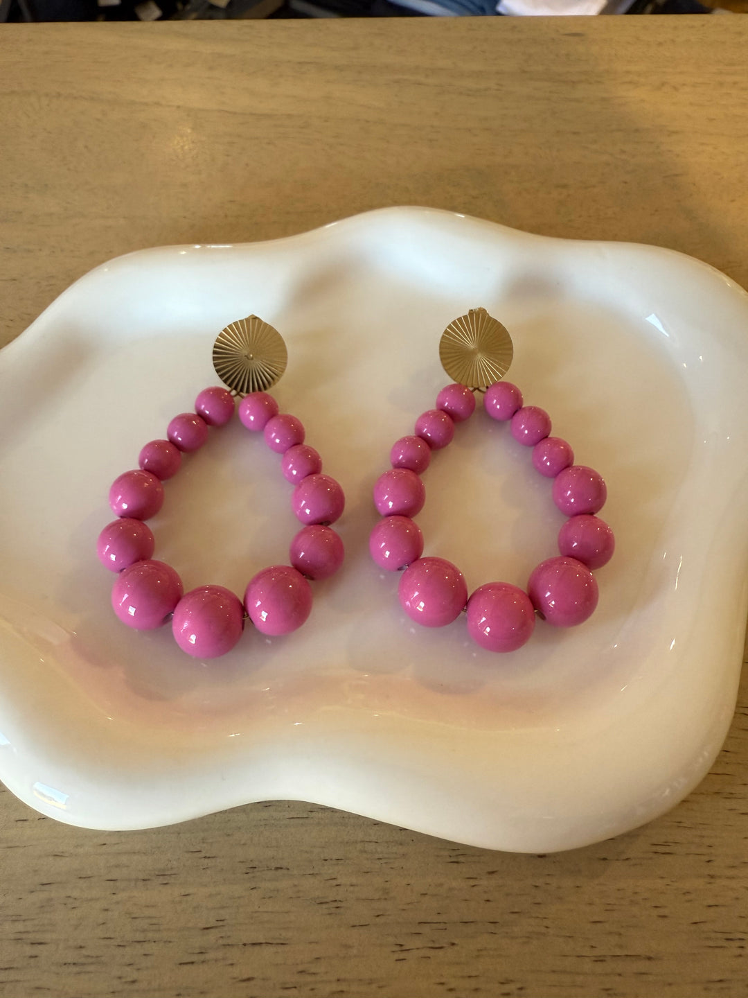 Boucles d’oreilles rose