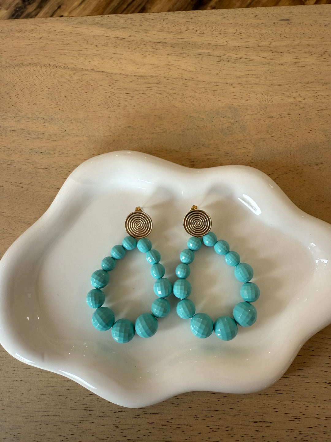 Boucles d’oreilles bleu