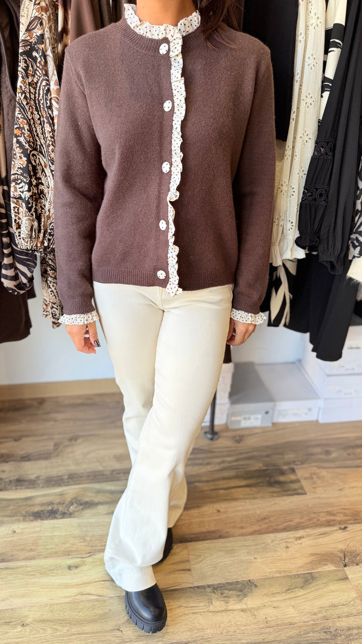 Gilet chocolat Amane