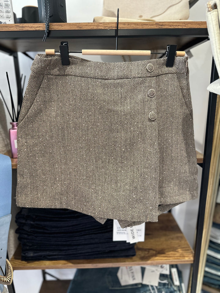 Jupe short Jule café