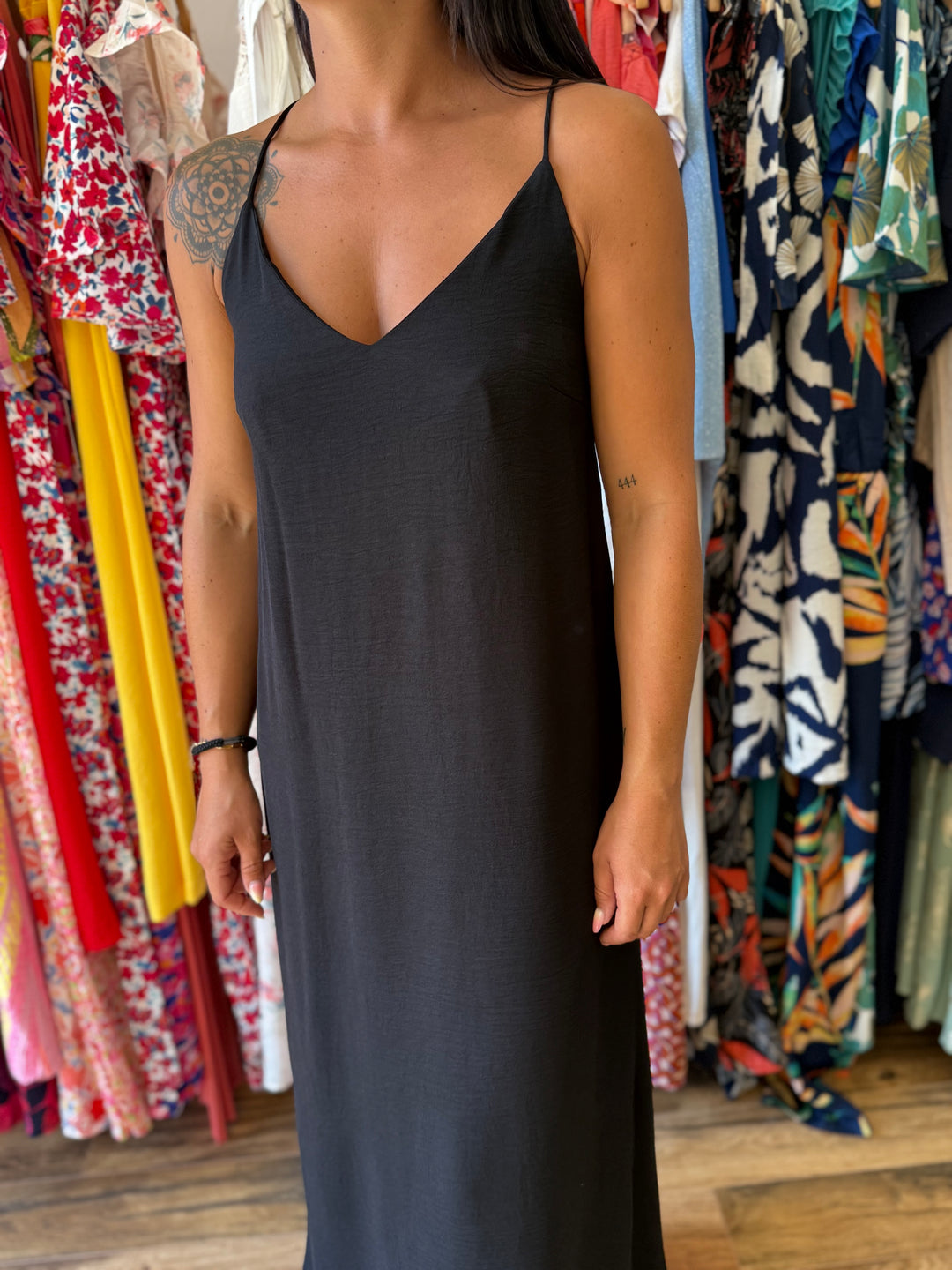 Robe longue Inoa noir