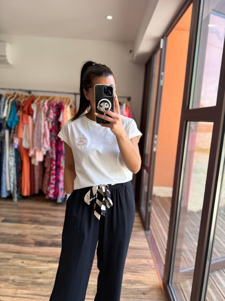 Pantalon Wilma noir CURVY (PRÉCOMMANDE expédition autour du 5 mai)