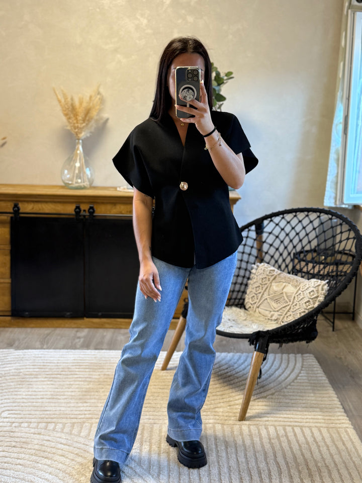 Gilet en maille Ophelia noir