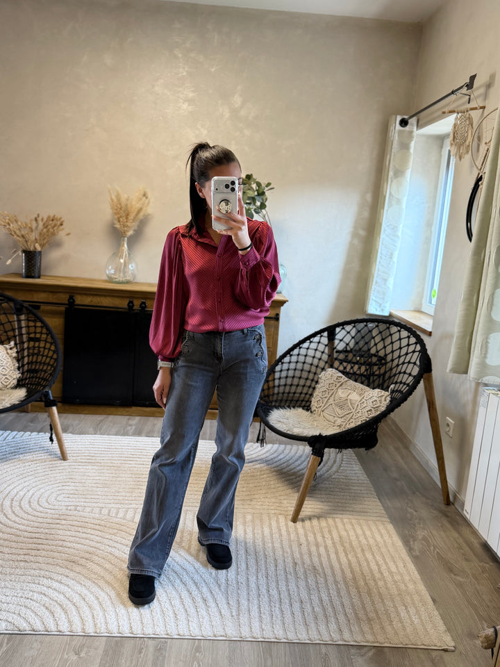 Chemise Lola bordeaux