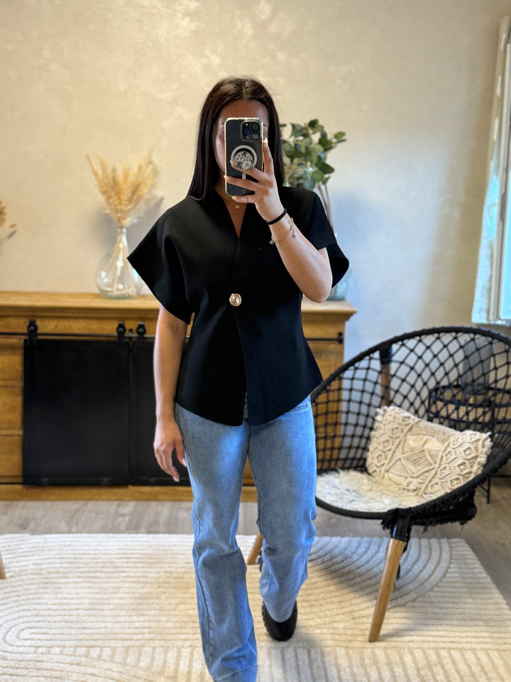 Gilet en maille Ophelia noir