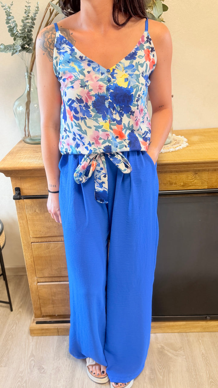 Pantalon Candice bleu CURVY