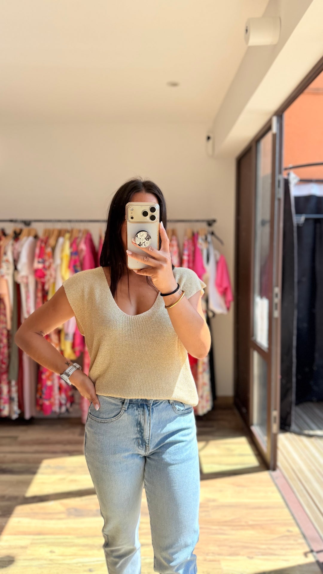 Top Milane doré