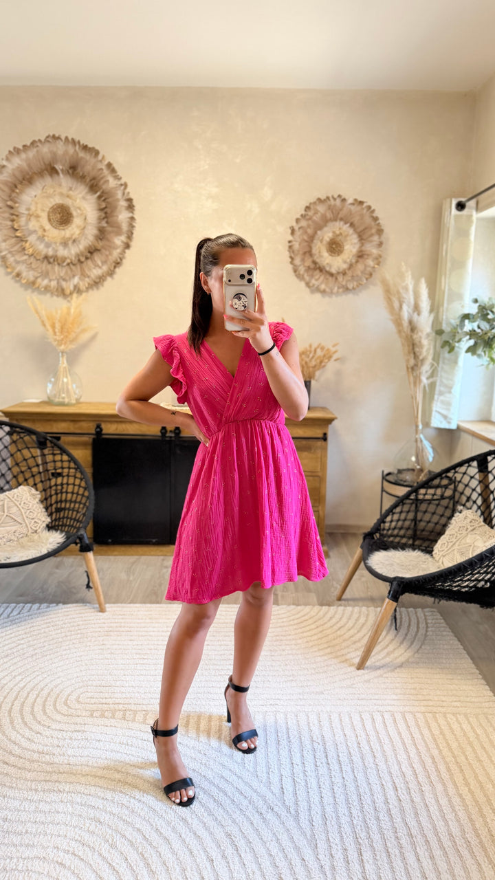 Robe courte Maya Fushia