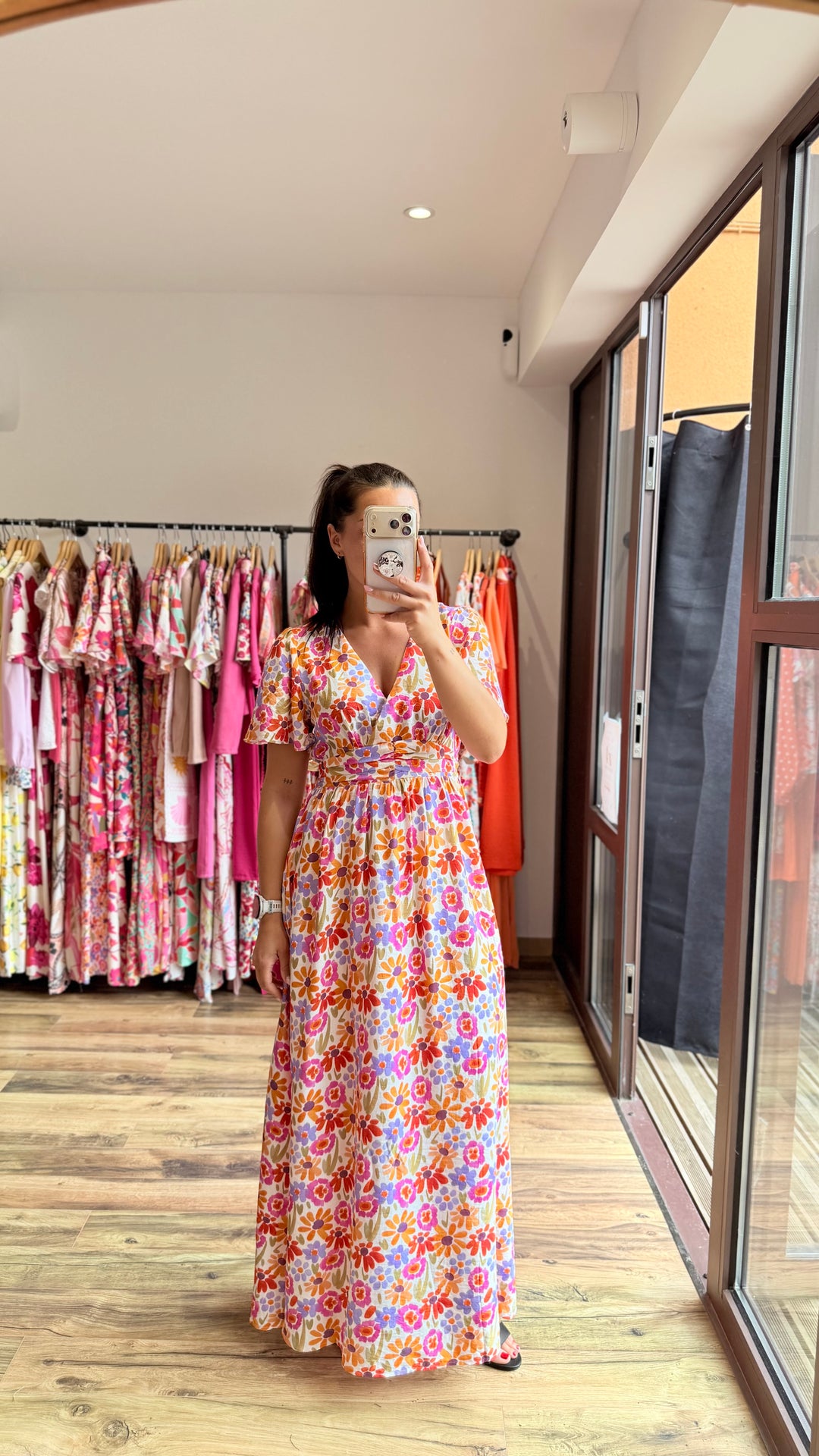 Robe longue Lise (dos ouvert)