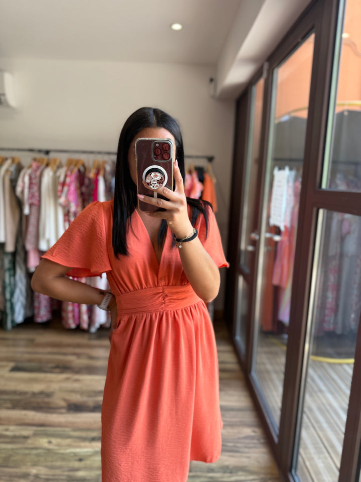 Robe Anail Orange CURVY
