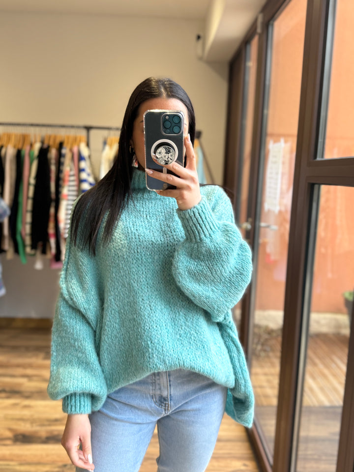 Pull Alby turquoise