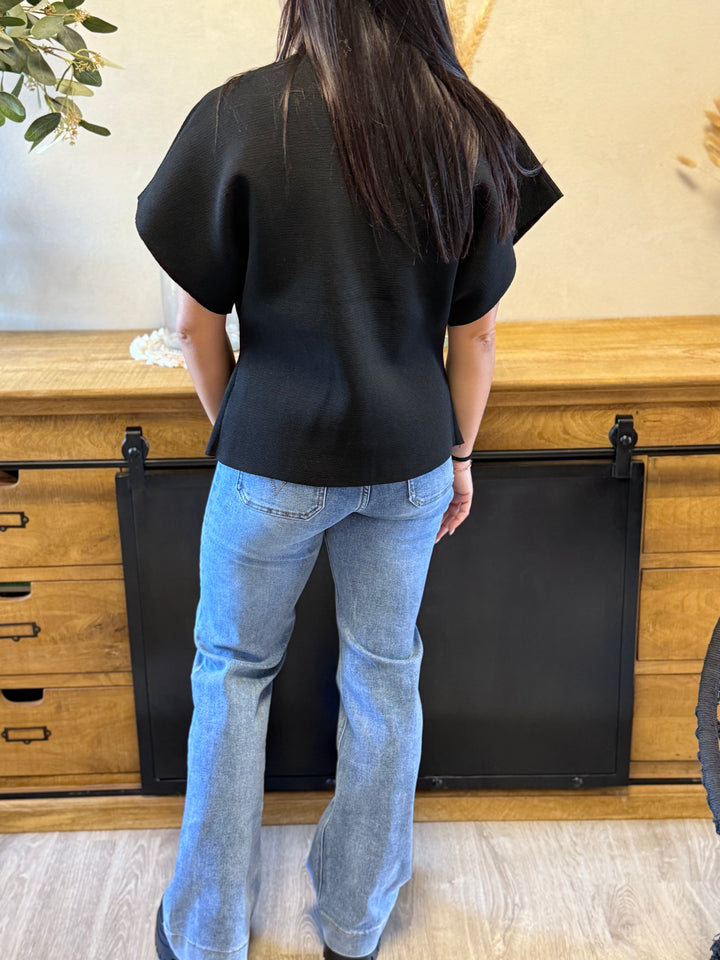 Gilet en maille Ophelia noir