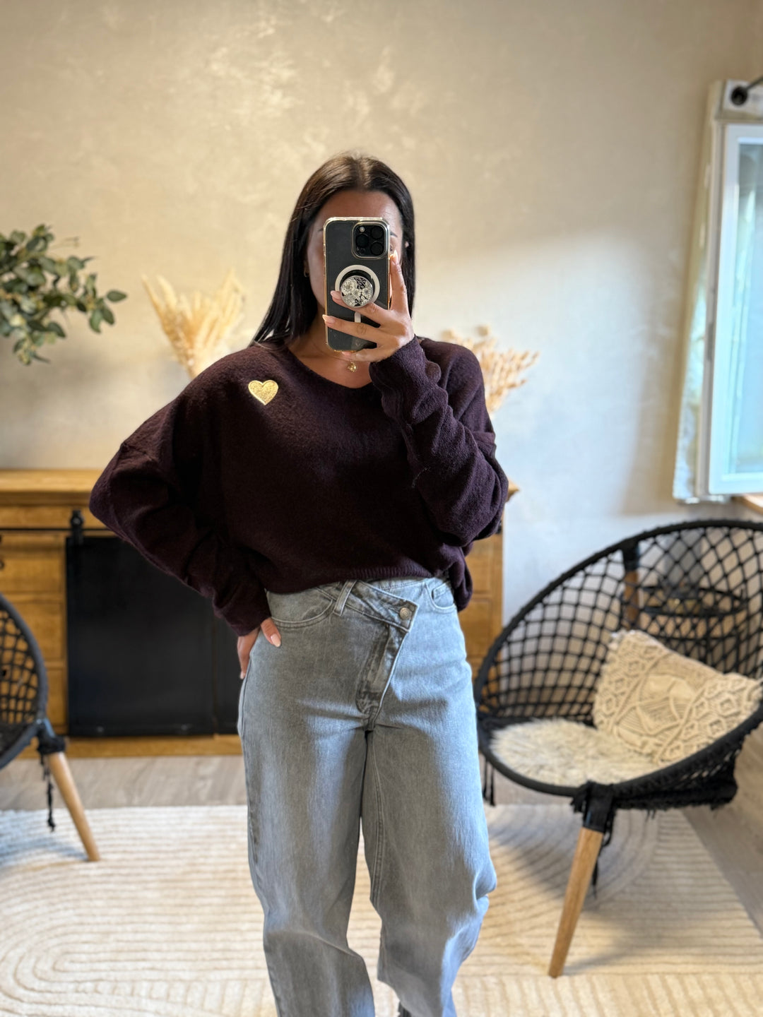 Pull Juanito aubergine