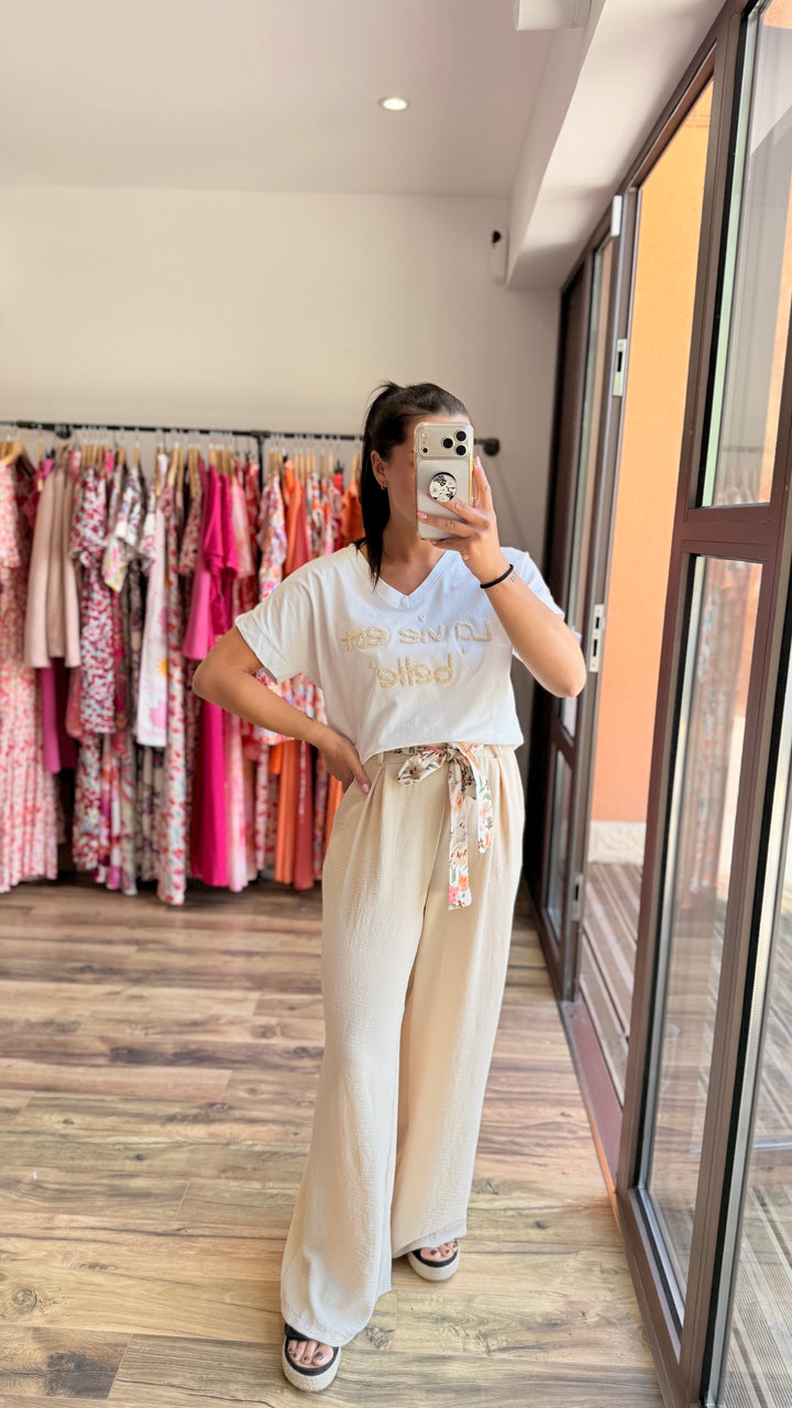 Pantalon Candice beige