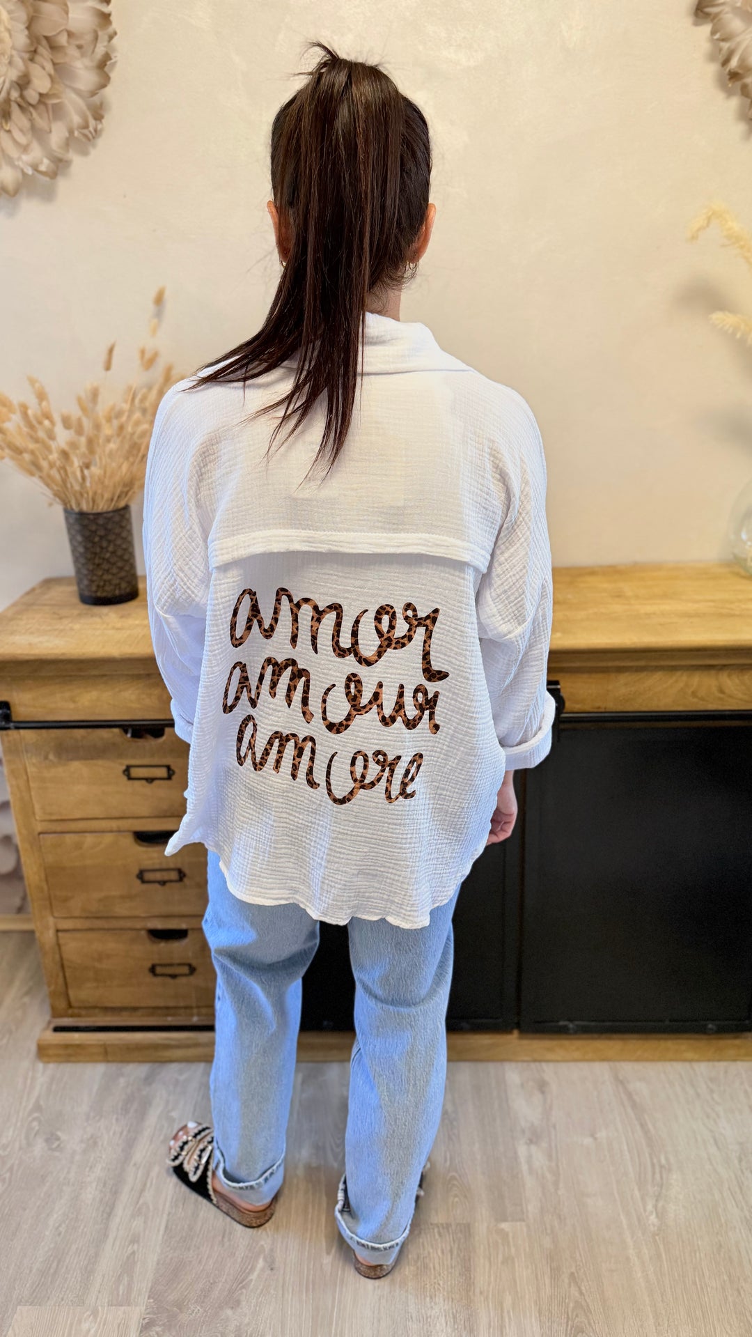 Chemise Amor léopard