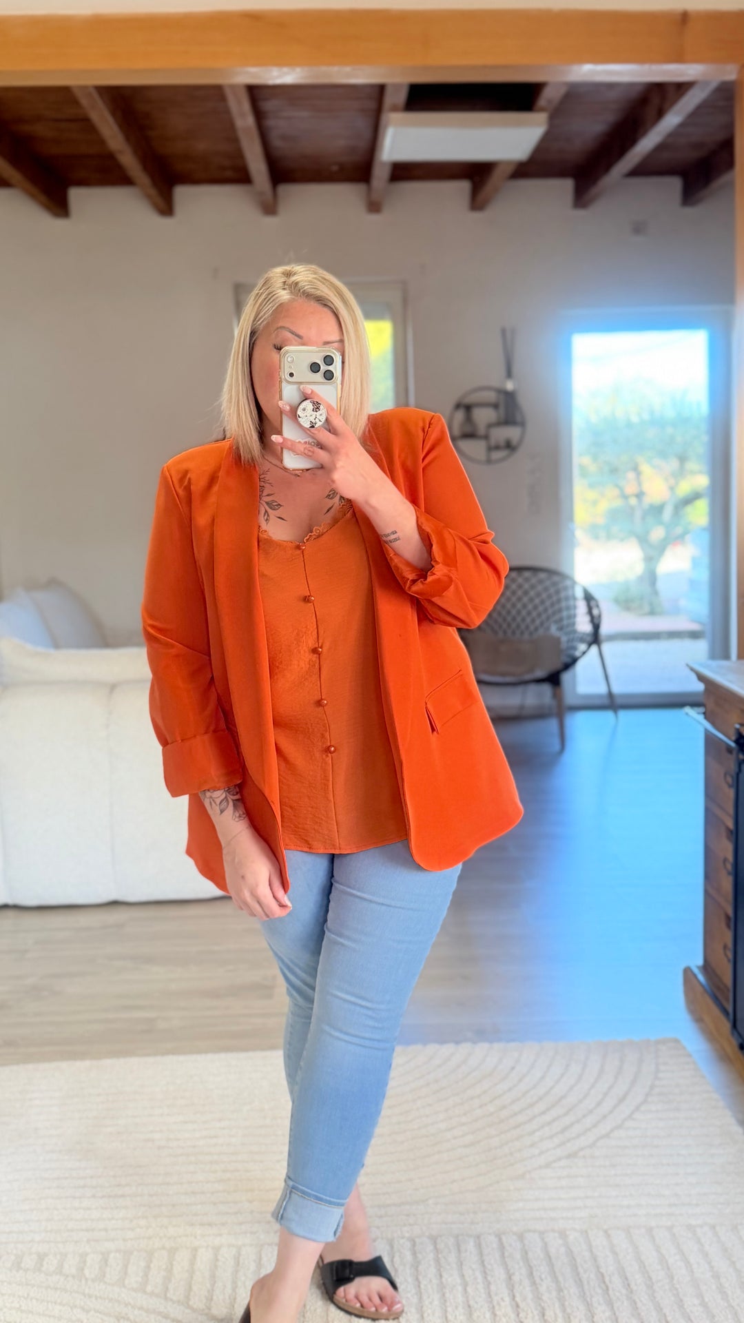 Top Hosa orange CURVY