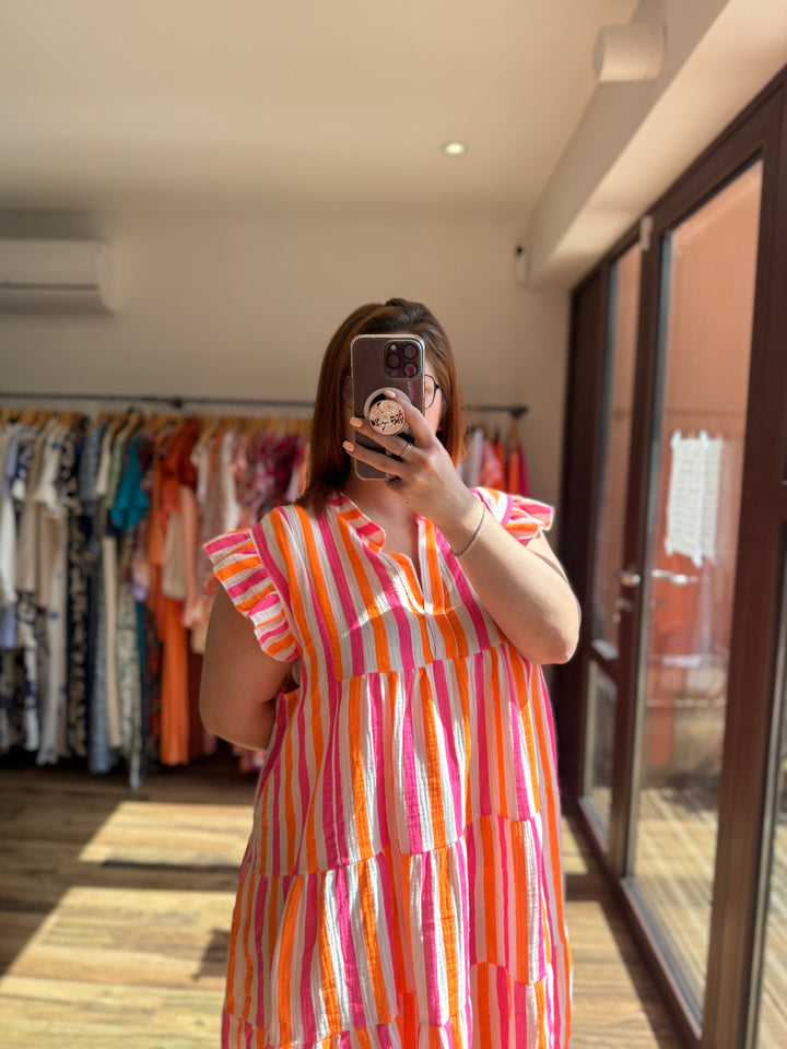 Robe rayée Leah CURVY