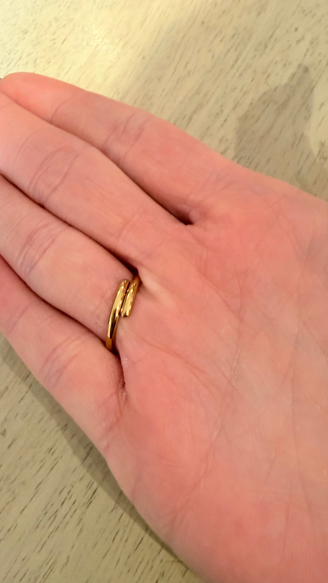 Bague mini cœur nacré