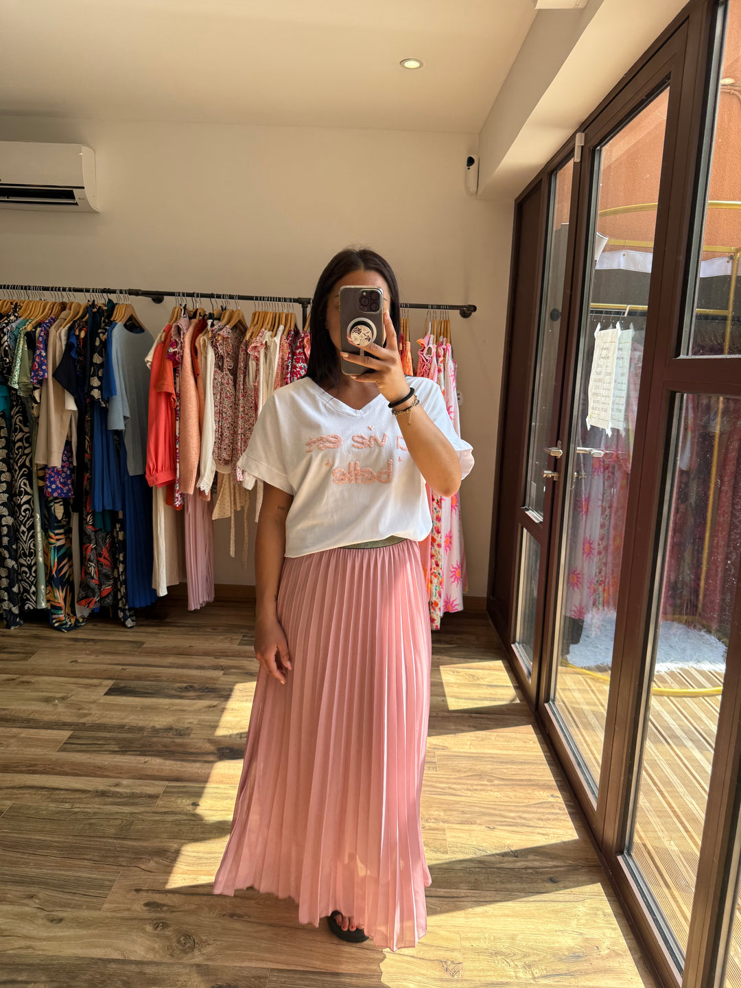 Teeshirt la vie est belle rose