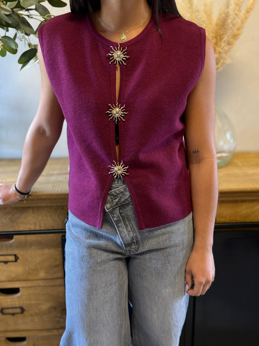 Pull sans manches Gabin