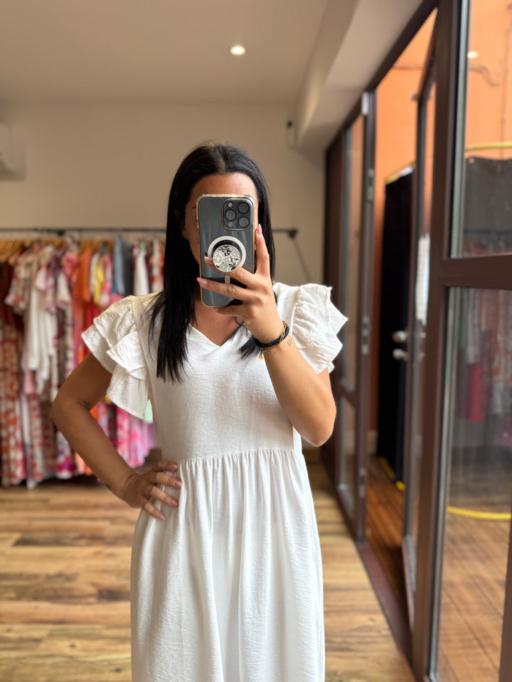 Robe longue Edmée blanche