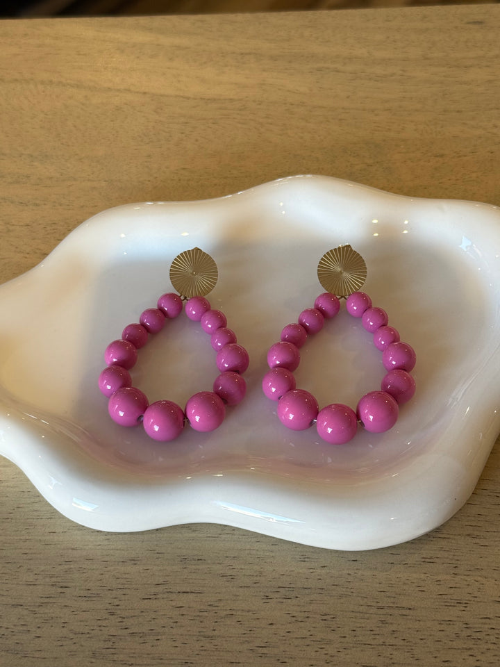 Boucles d’oreilles rose