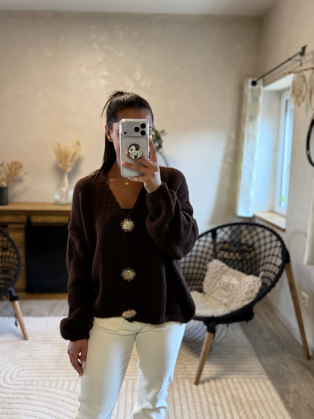 Gilet Betty chocolat