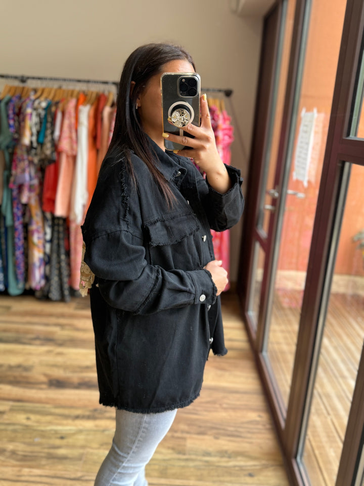 Veste jean Aloyse noir