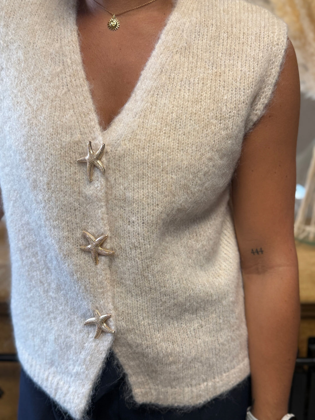 Gilet Star beige