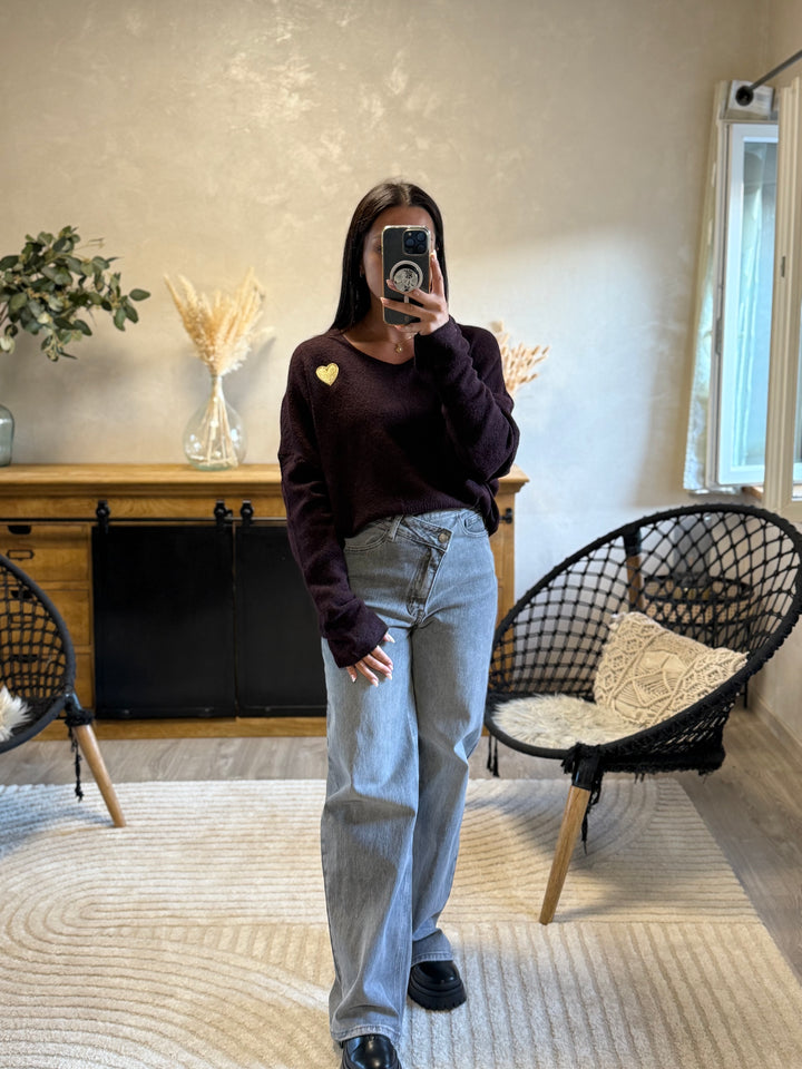 Pull Juanito aubergine