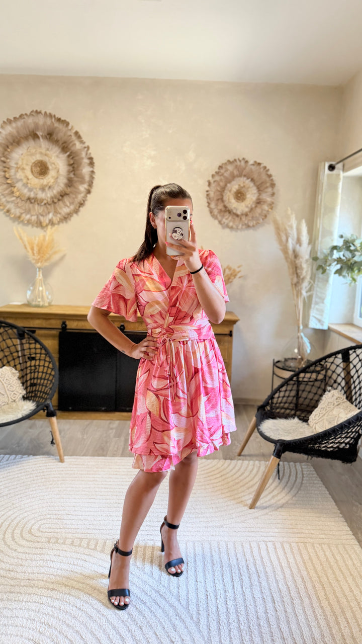Robe Courte Ceyli rose