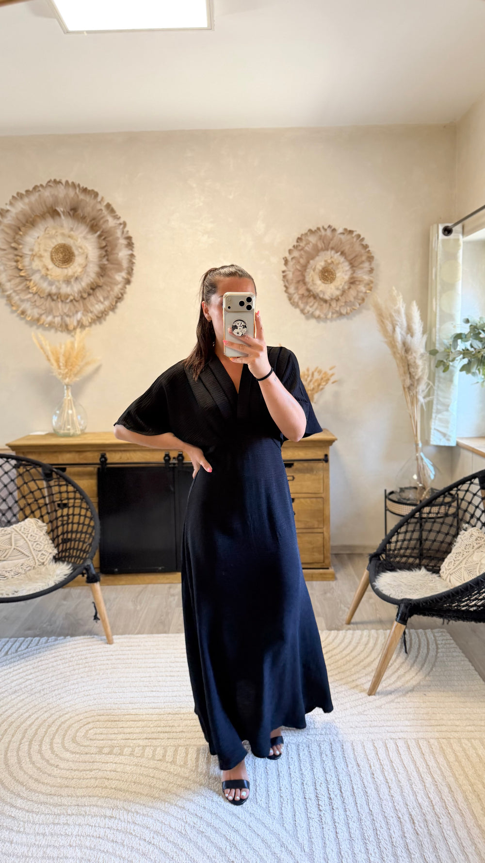 Robe longue Jehan CURVY noir