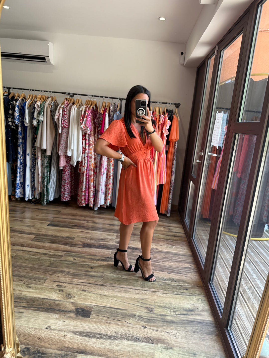 Robe Anail Orange CURVY