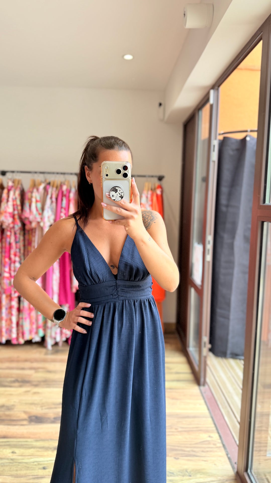 Robe longue Bola marine
