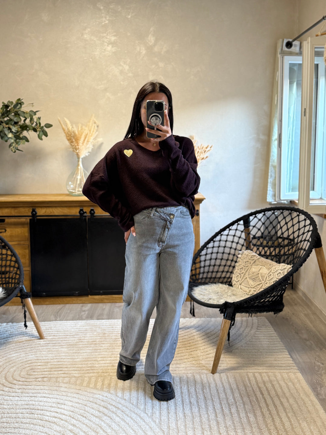 Pull Juanito aubergine