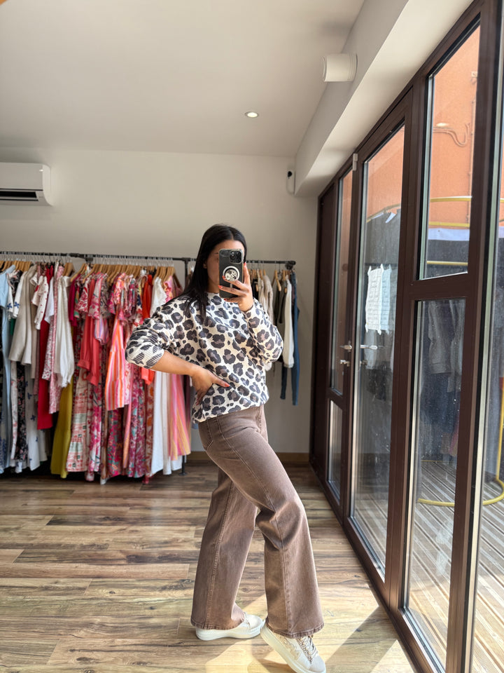 Jean coupe droite chocolat 🍫