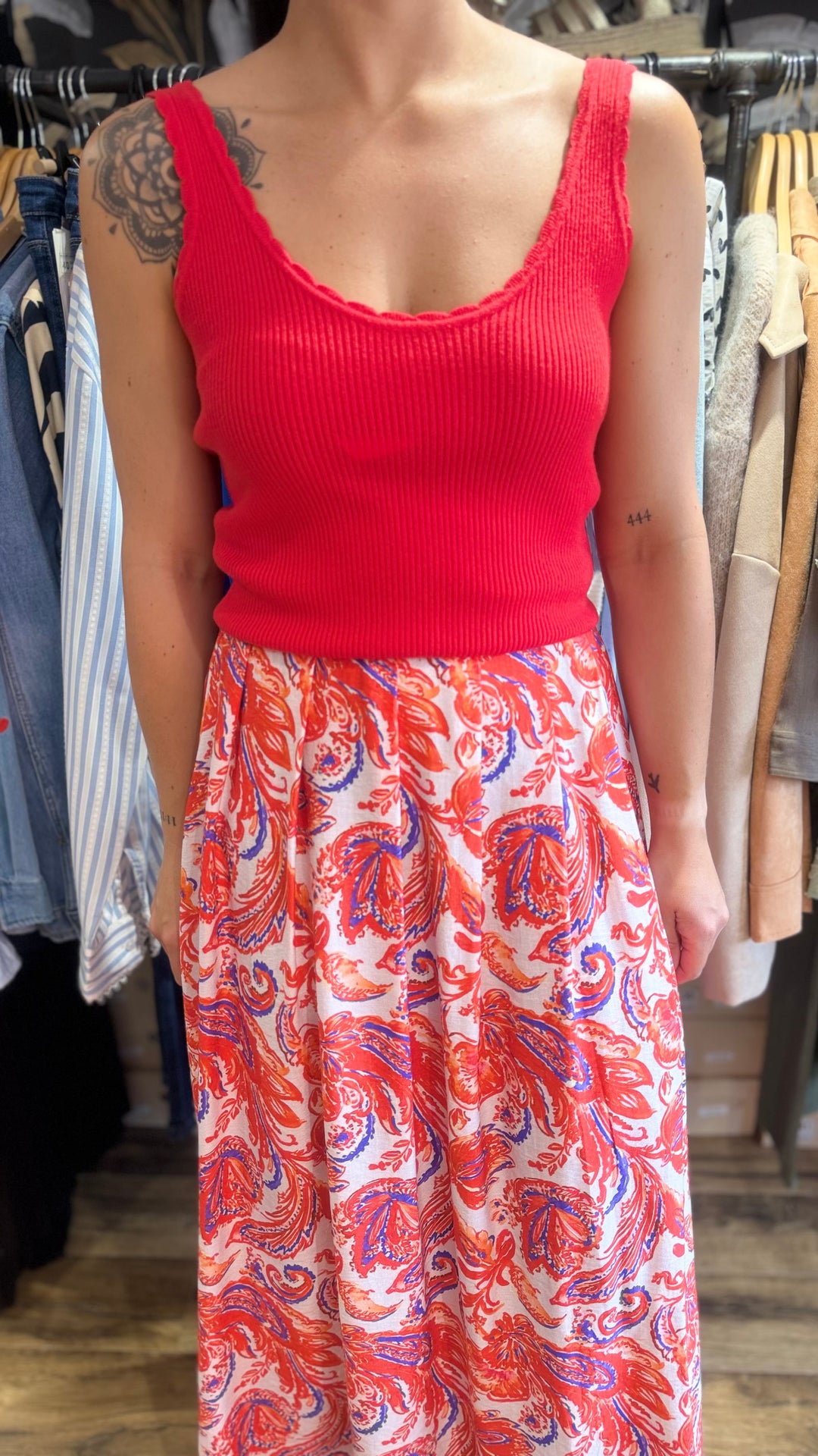 Top Molos rouge
