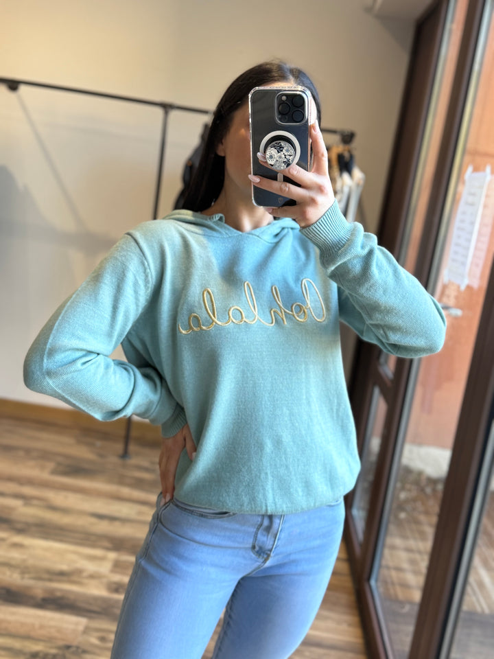 Pull ohlala vert céladon