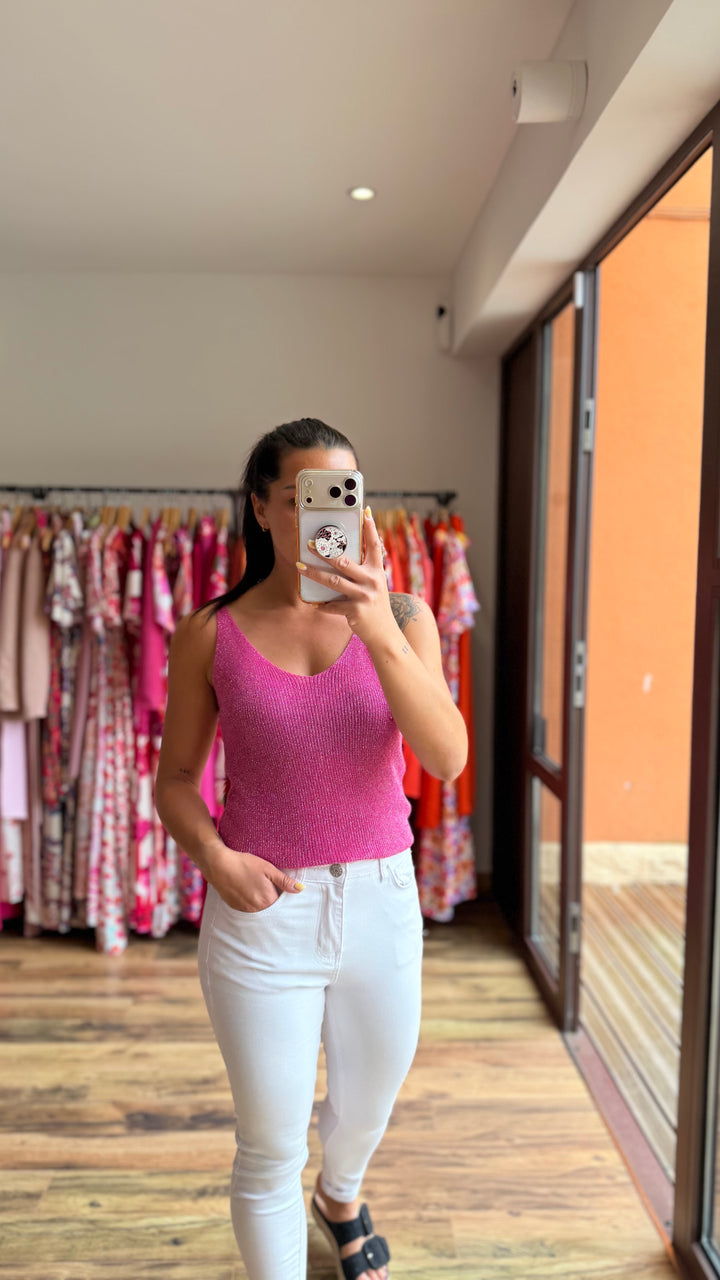 Top Afida fushia CURVY
