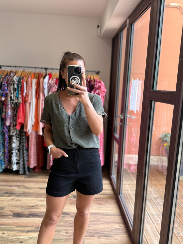 Chemise Mirta CURVY kaki