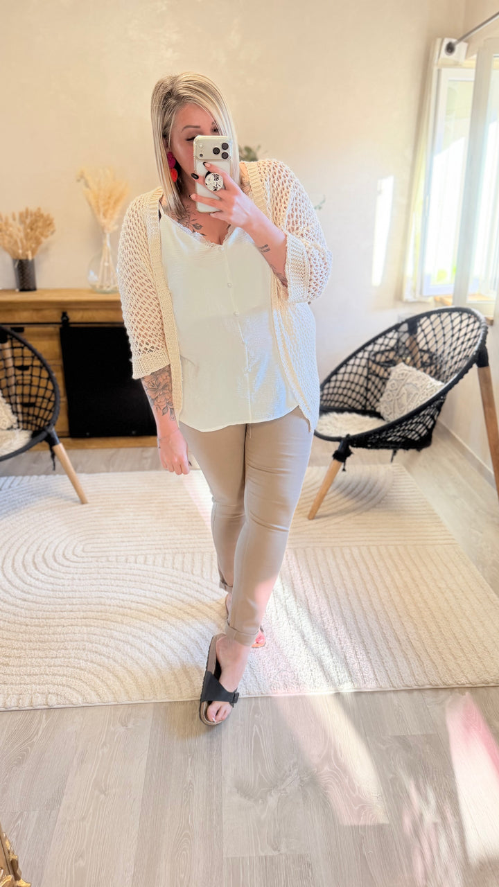 Top Hosa blanc CURVY