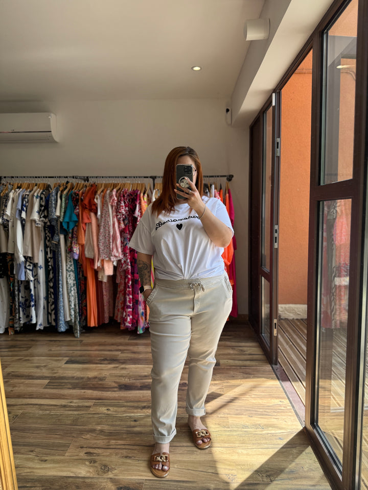 Pantalon Silvere beige CURVY