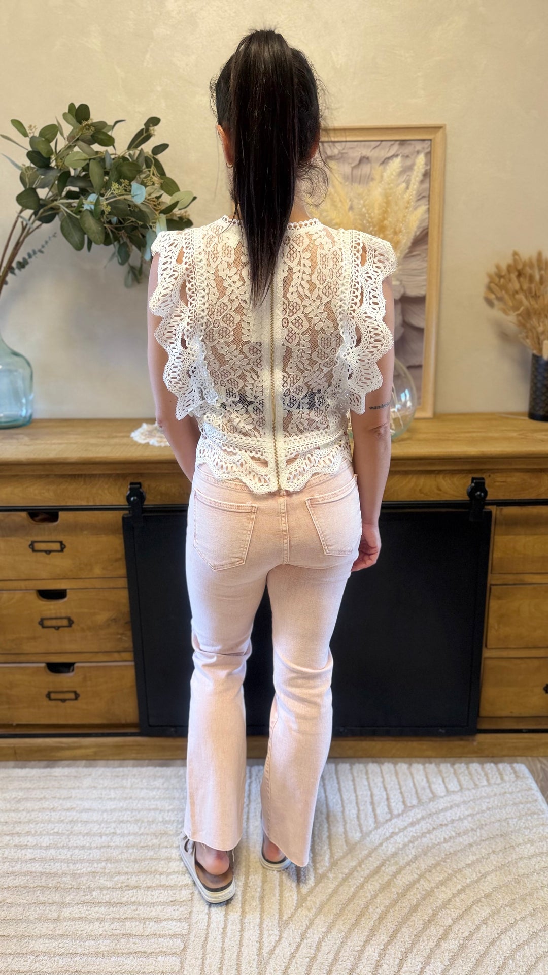 Top Uline blanc